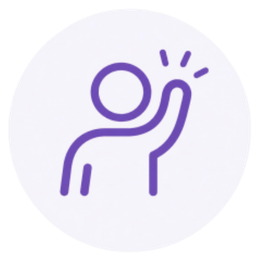 volunteer raising hand